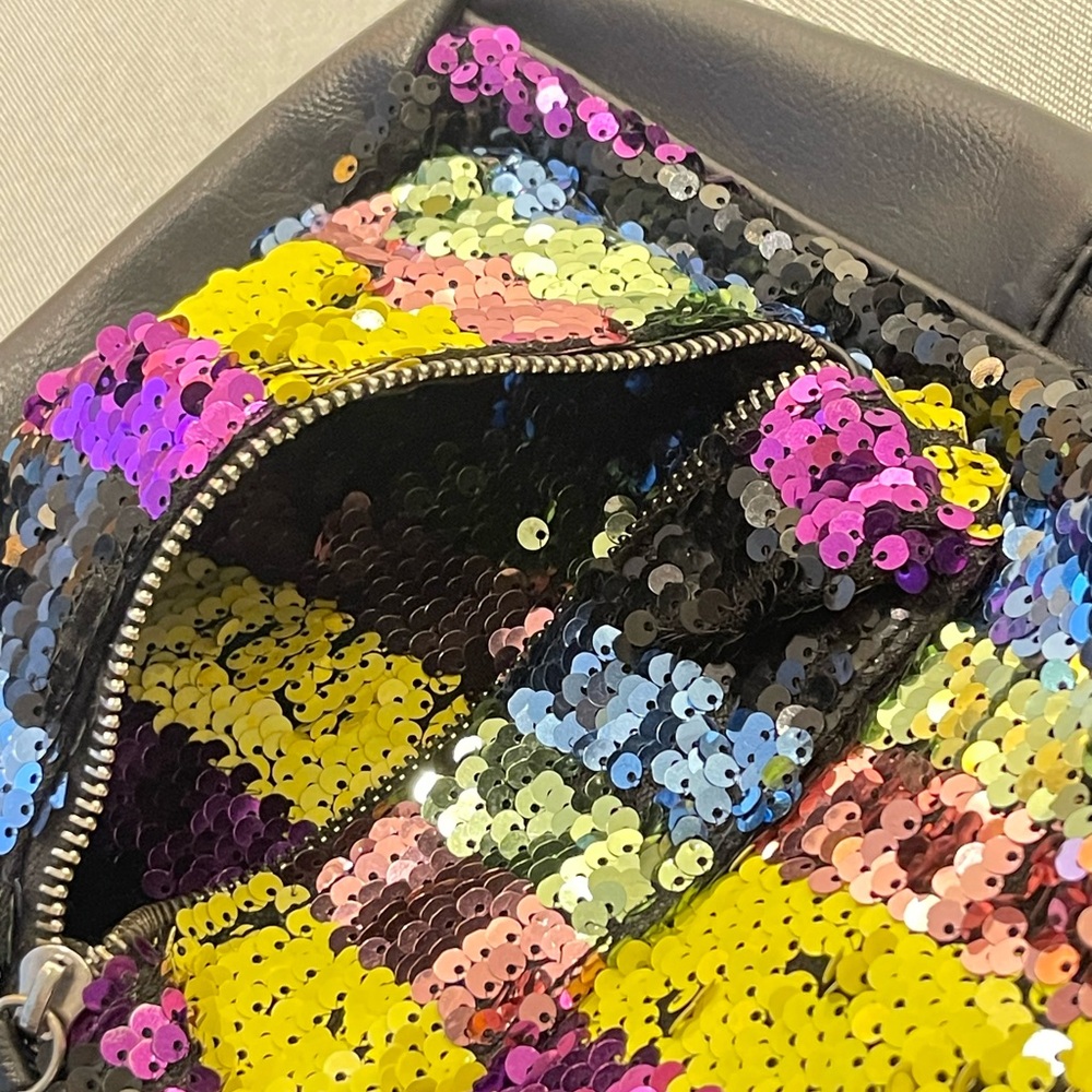Multicolor Sequin Mini Backpack - Picture 6 of 7